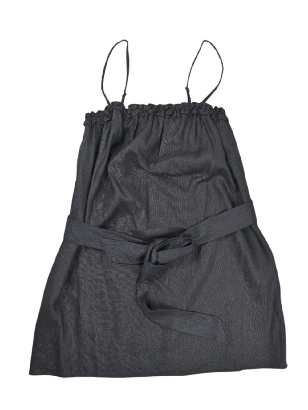 Reformation Ama Linen Dress in Black